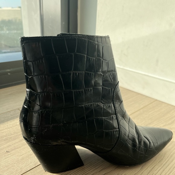black crocodile print boots from Allsaints - Picture 3 of 6